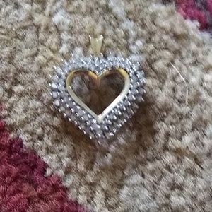Diamond heart pendant